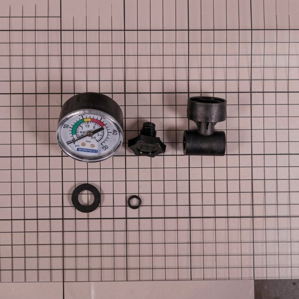 Manomètre 1/8" 50 PSI complet
