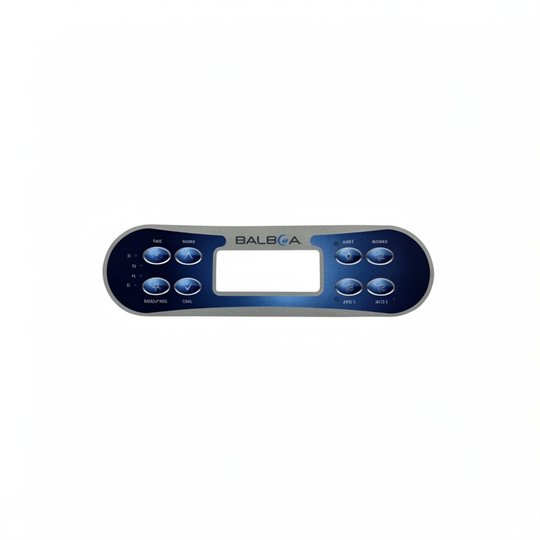 Façade autocollante ML700 (Time, Warm, Mode/Prog, Cool, Light, Blower, Jets 1, Jets 2)