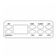 Façade autocollante VL801D (Time, Mode, Prog, Warm, Blower, Light, Cool, Jets 1, Jets 2)