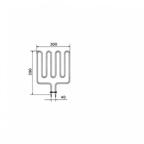 Résistance de poêle KIP60 E - 2000W/230V