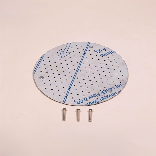 Grille inox Ø300mm + vis de maintien