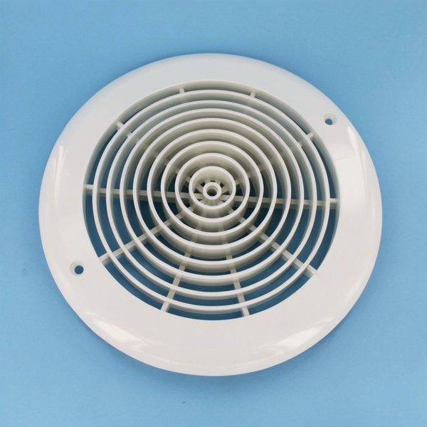 Grille ABS de bonde de fond ronde Ø258 mm + vis (x2)