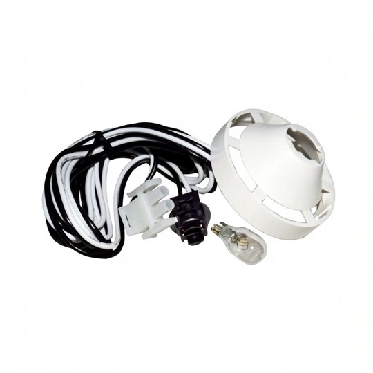 Câble éclairage AMP + douille + support avec ampoule 12V
