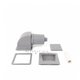 Skimmer complet gris de spa Pianosa
