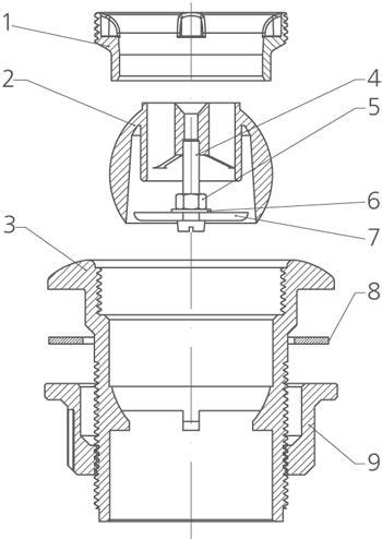 Buse de Refoulement 1''1-2 - 2'' Béton-Vitrorésine-Myrtha