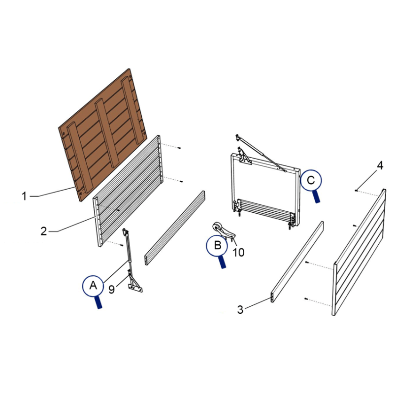 Module de banc extremité ZEN'IT