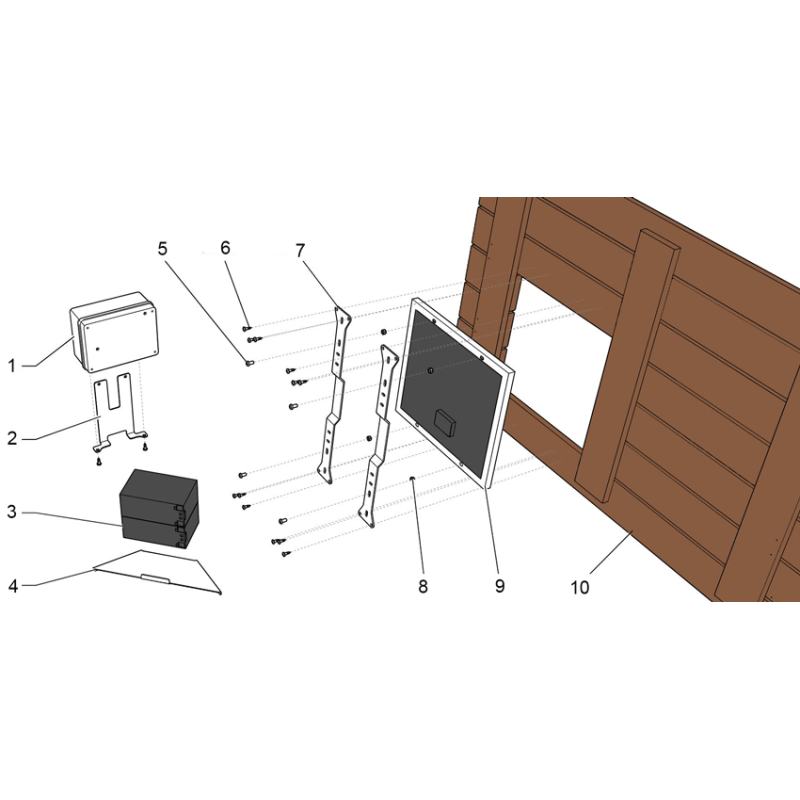 Capot solaire de module de banc ZEN'IT