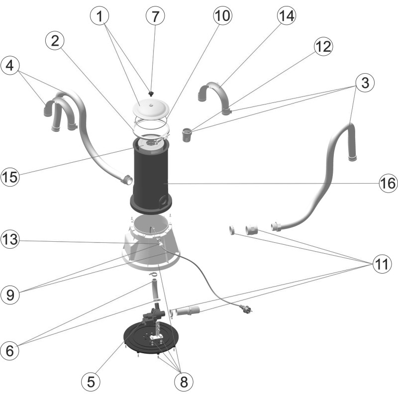Filtre à cartouche 2400L