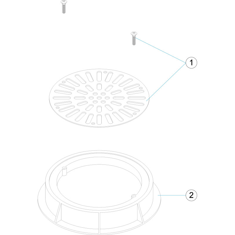 Grille d'écoulement inox