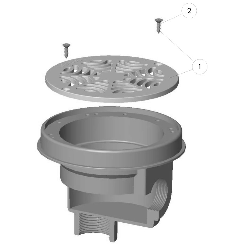 Bonde de fond 1 1/2" piscine BETON