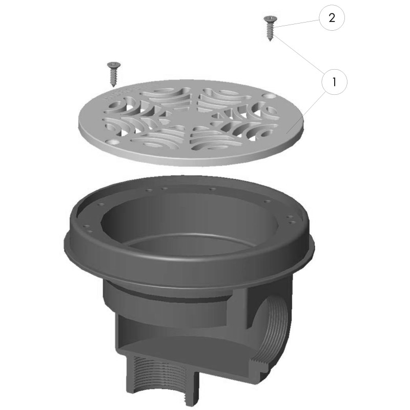 Bonde de fond 2" piscine BETON