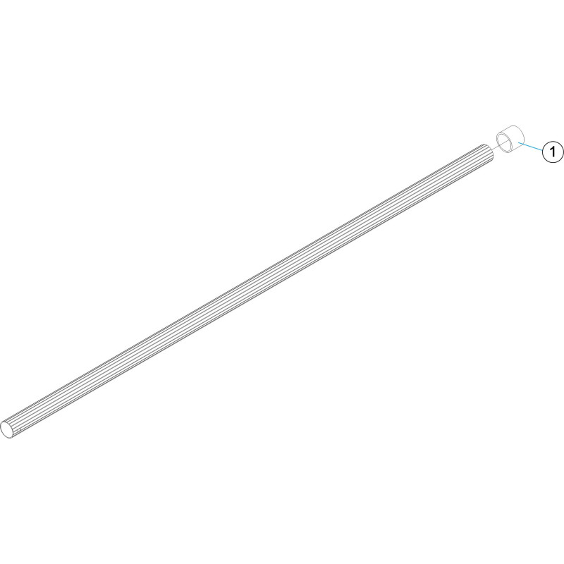 Manche fixe raccord clip L2,5 m