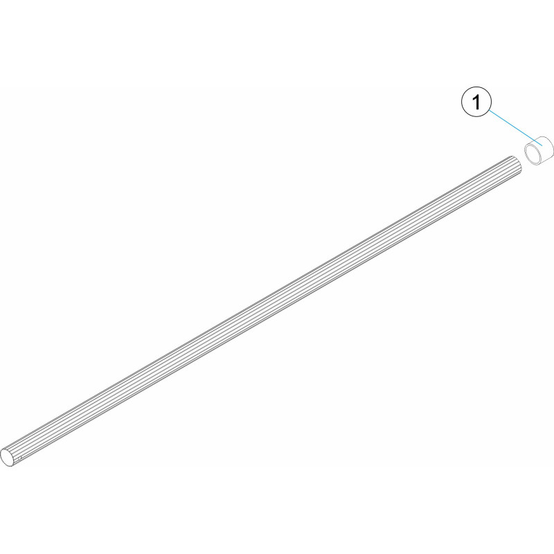 Manche fixe raccord clip L2,4 m