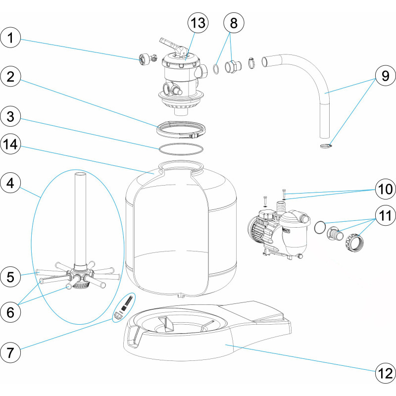 Monobloc COMPACT - Ø 500