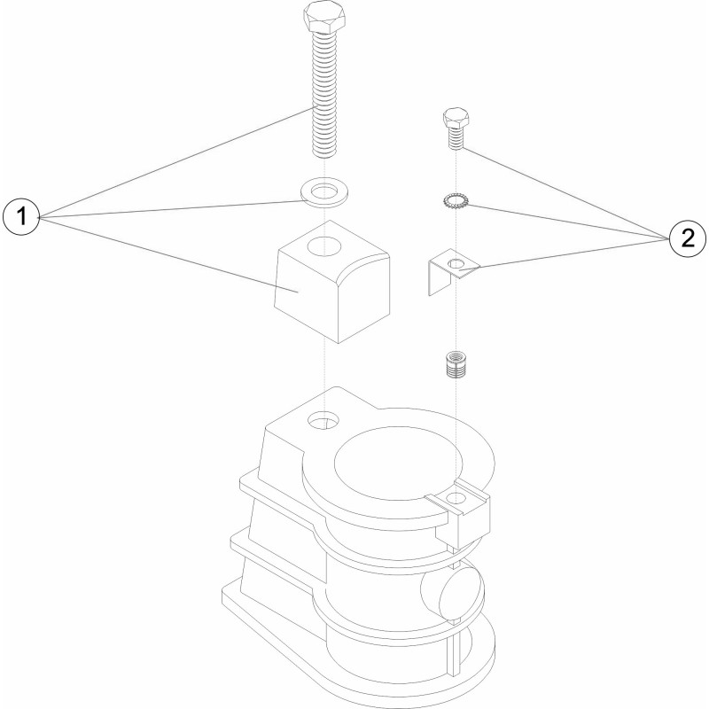 Fixation d'échelle Ø 43