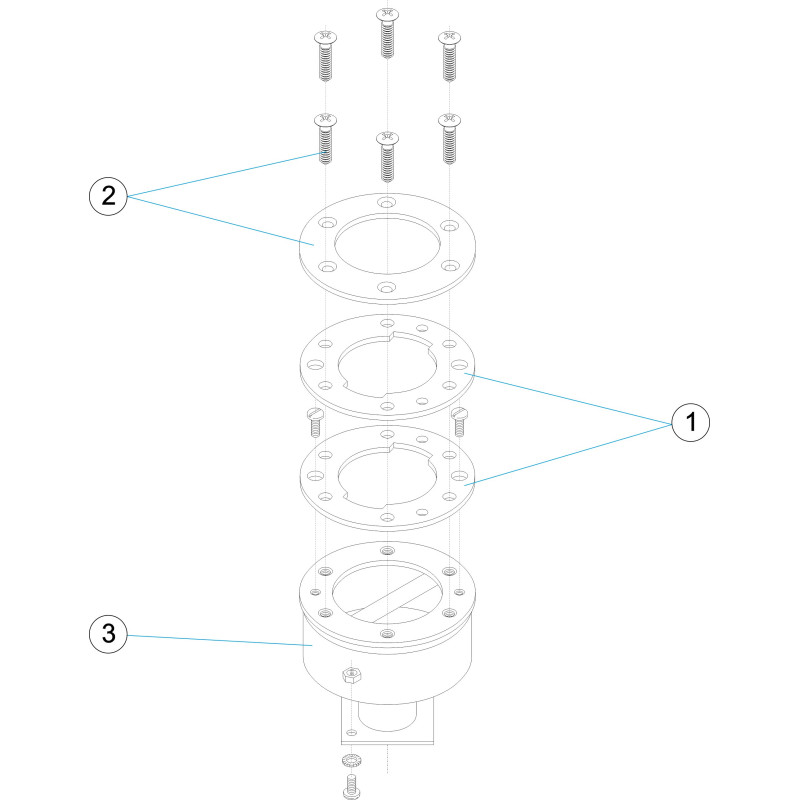 Fixation lignes de nage piscines LINER