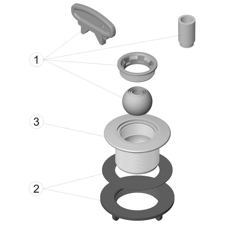 Buse de refoulement MULTIFLOW à visser