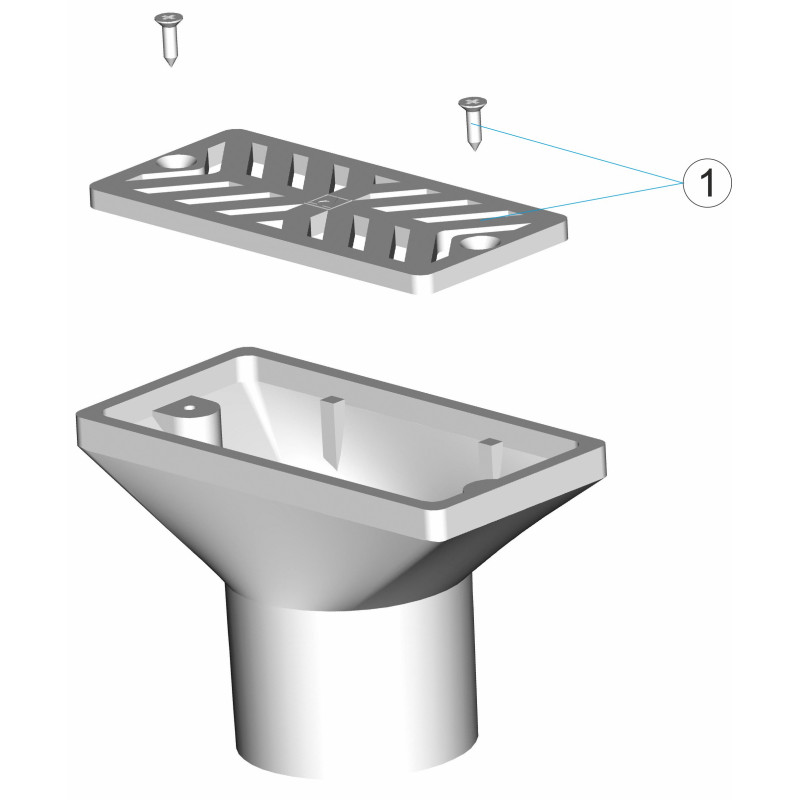 Bouche d'aspiration latérale BETON
