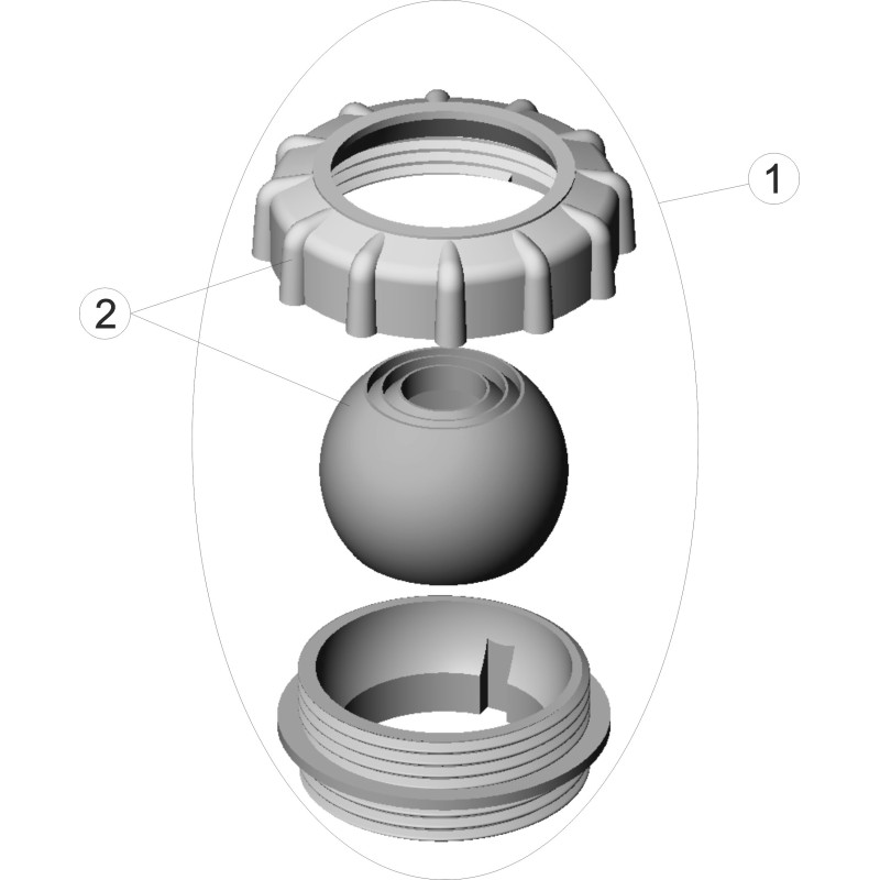 Buse MULTIFLOW avec rotule