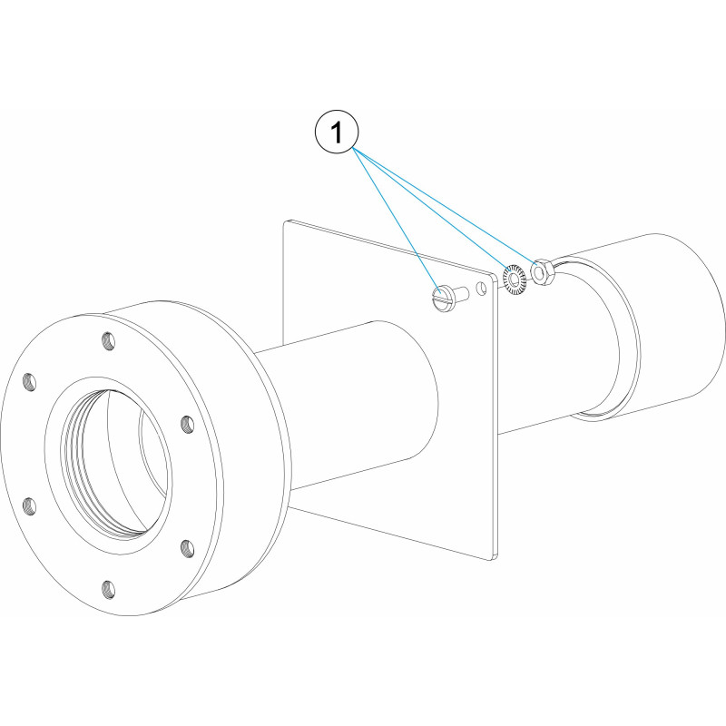 Traversée de parois inox 1 1/2"