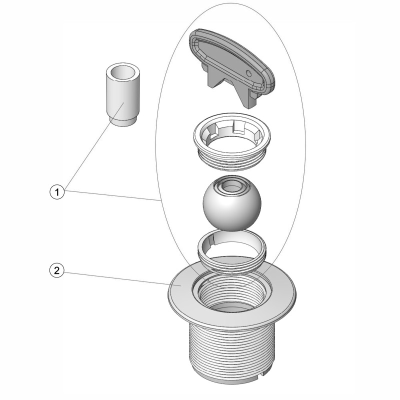 Buse de refoulement MULTIFLOW vis PRÉFABRIQUÉ/LINER