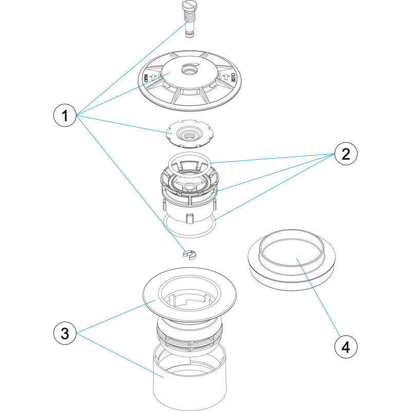 Buse de fond oscillante BETON