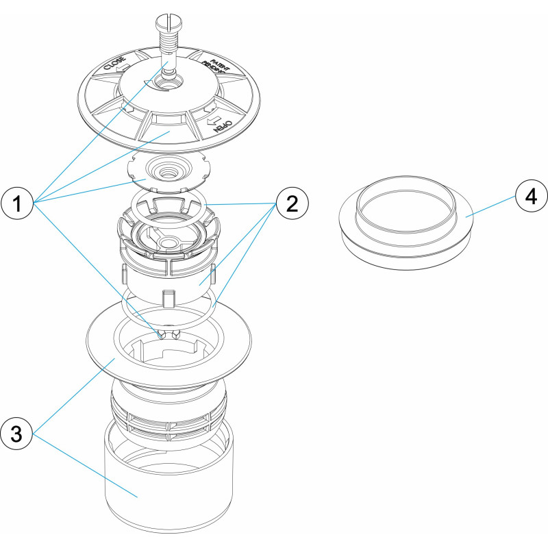 Buse de fond oscillante BETON