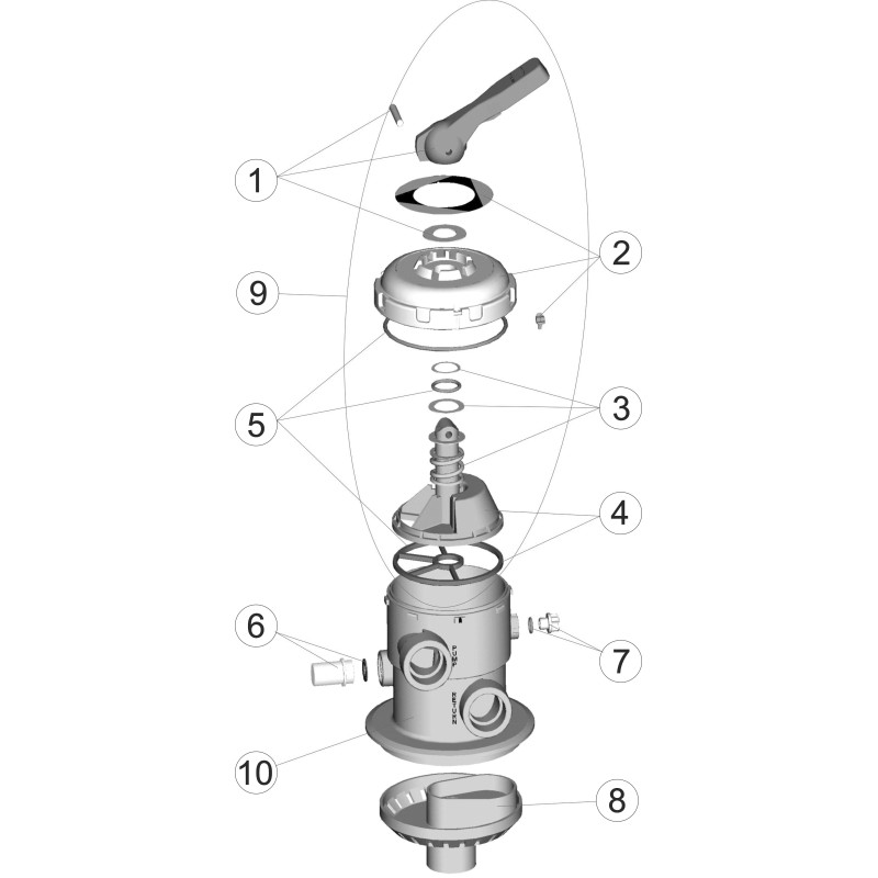 Vanne multivoies 2 1/2"