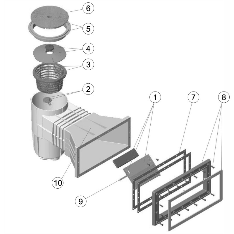 Skimmer 15L PP grande meurtrière LINER