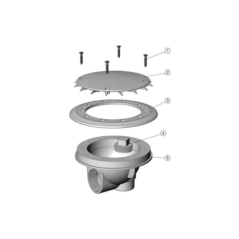 Bonde de Fond Anti Vortex Béton