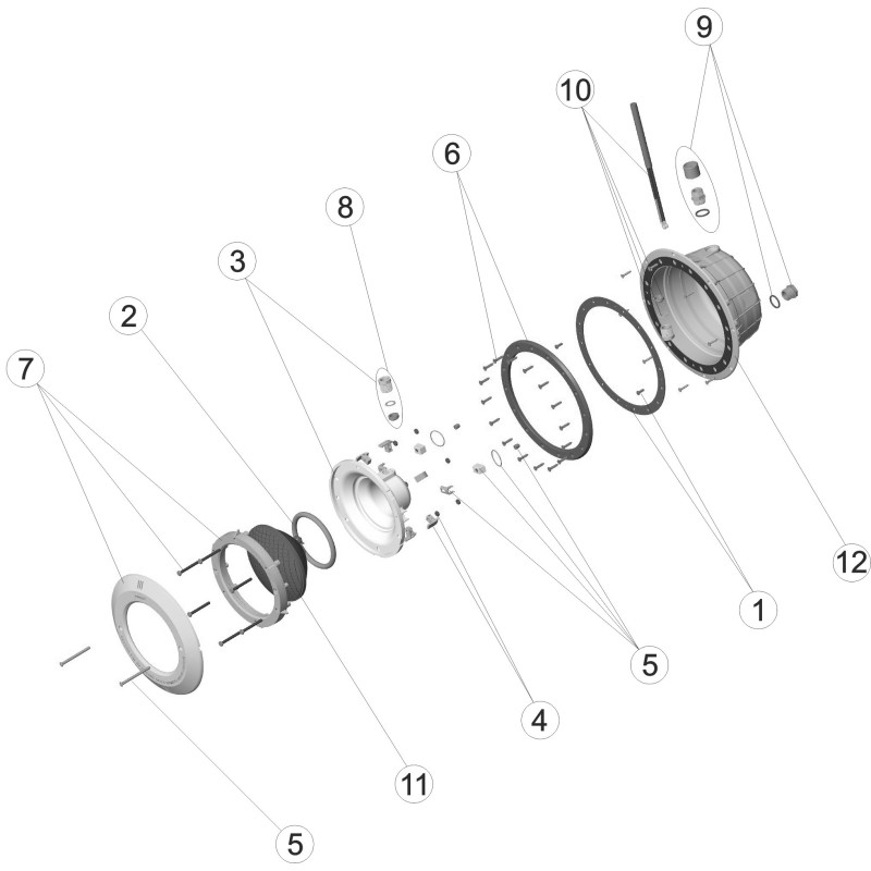 Projecteur STANDARD autotaraudé PANNEAU