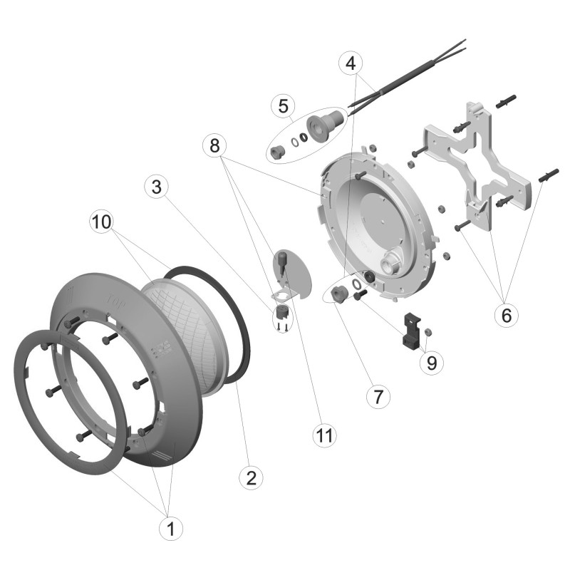 Projecteur plat BETON