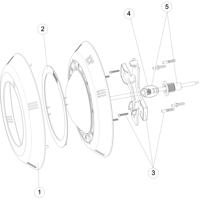 Projecteur plat led BETON