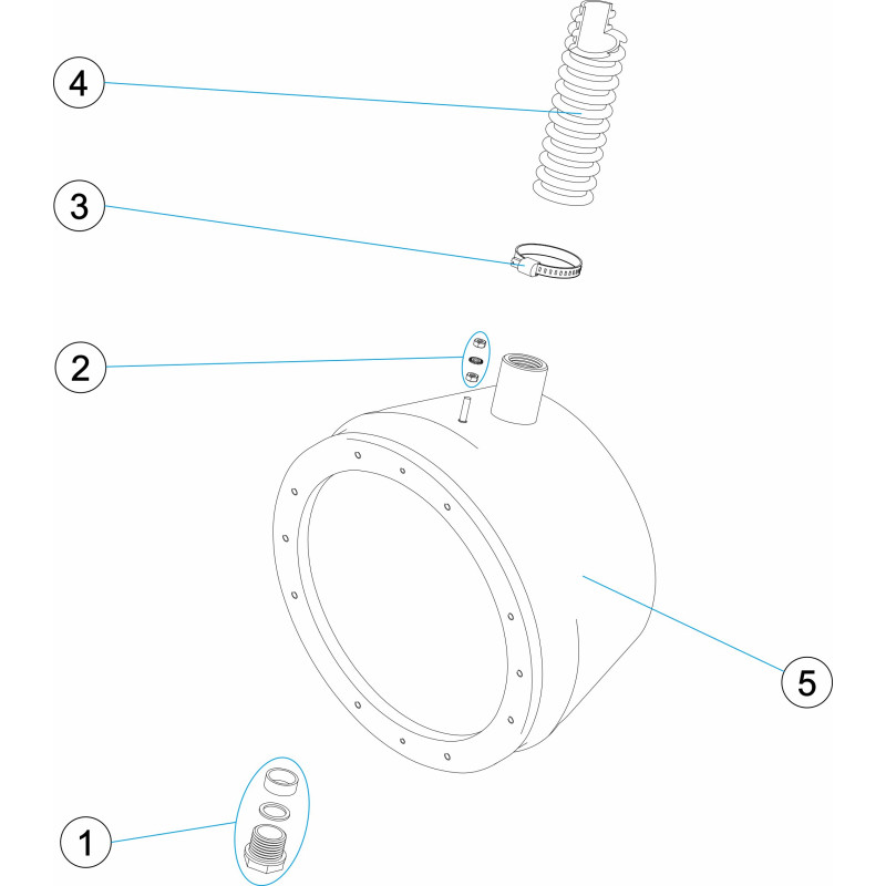Niche de projecteur Ø 250 à 295