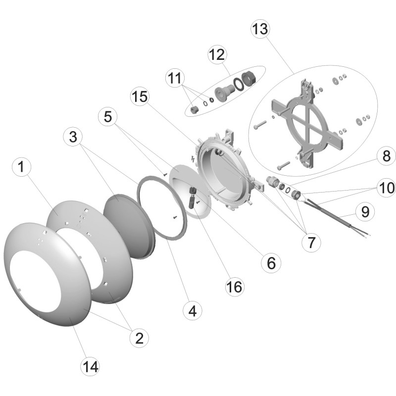 Projecteur EXTRAPLAT PRÉFABRIQUÉ