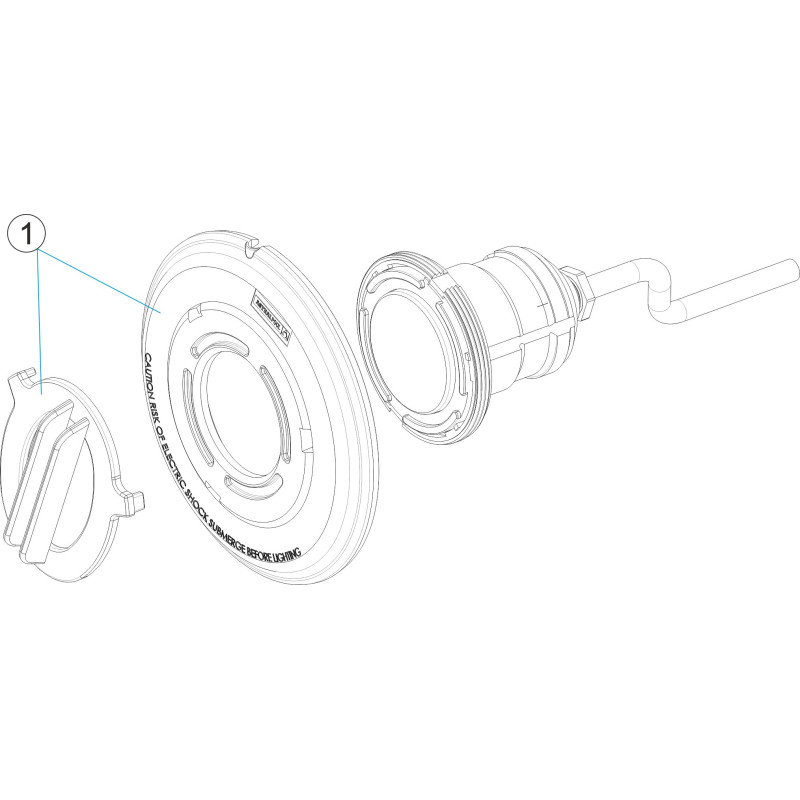 Enjoliveur de projecteur MINI blanc