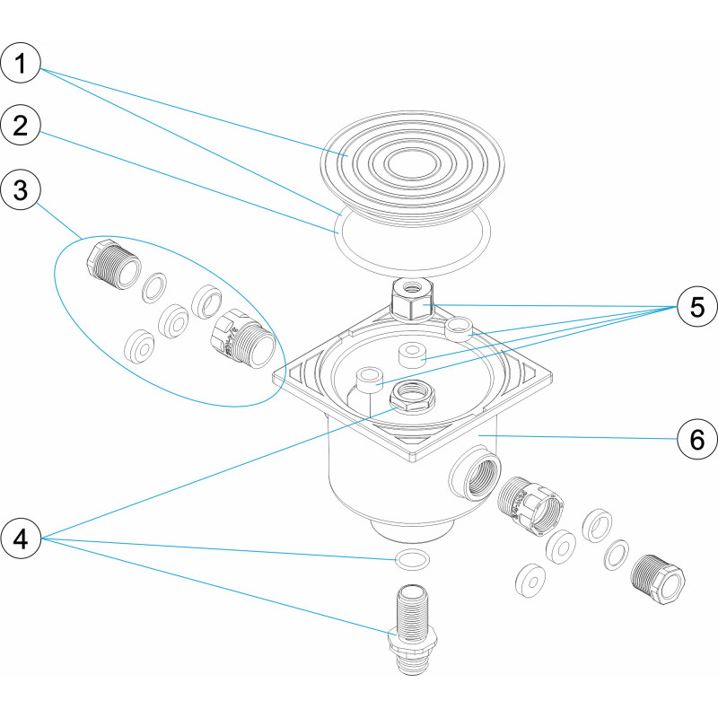 Boite de connexion blanc