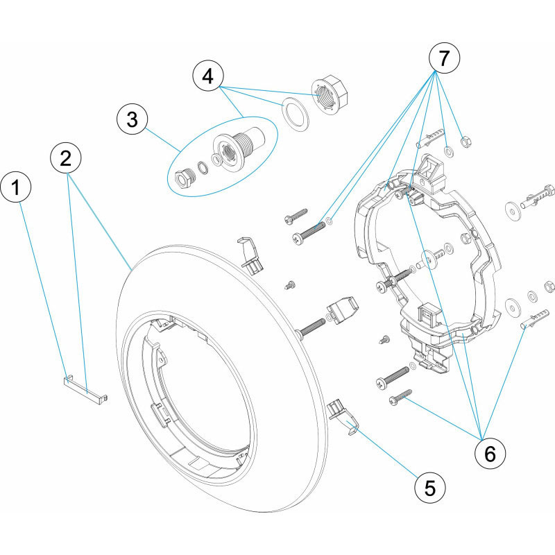 Enjoliveur projecteur FLEXISLIM