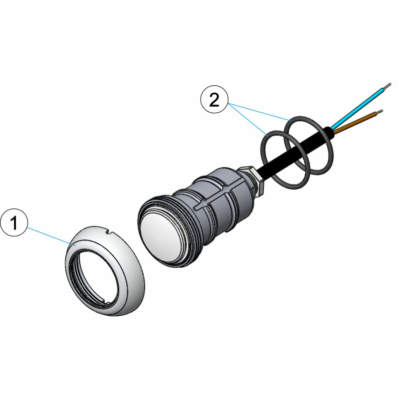 Projecteur NICKELAGE SPA sans écrou