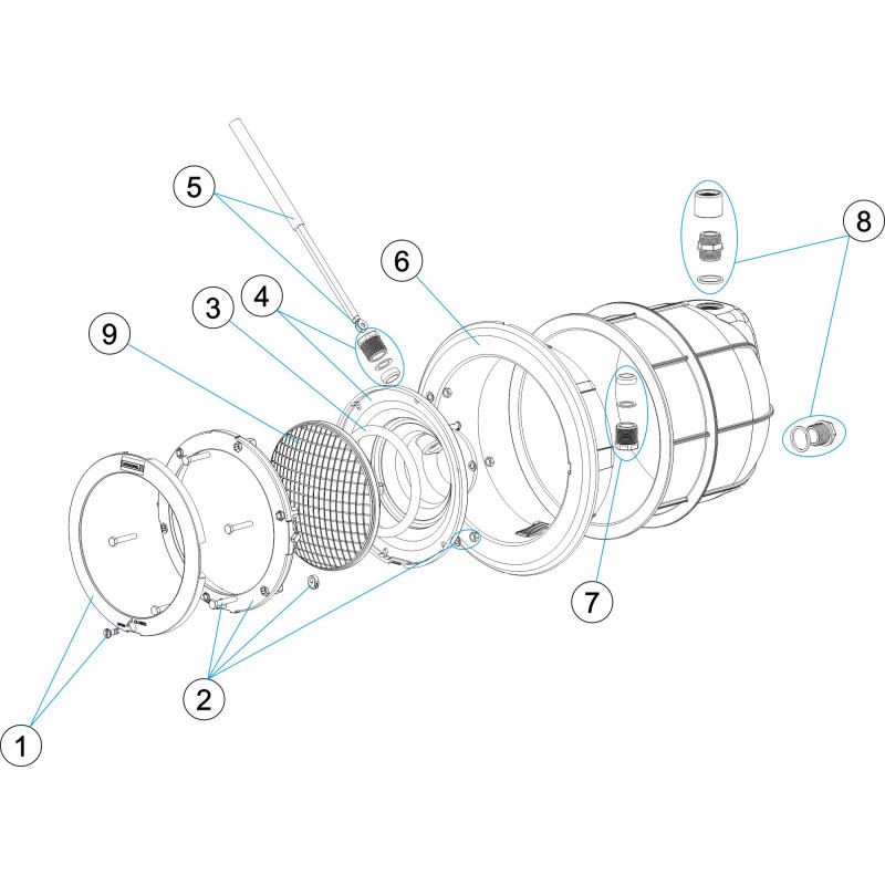 Projecteur orientable BETON