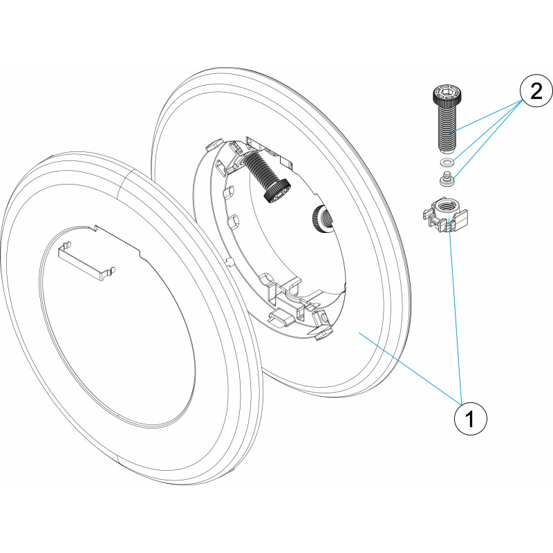 Enjoliveur projecteur FLEXINICHE INOX