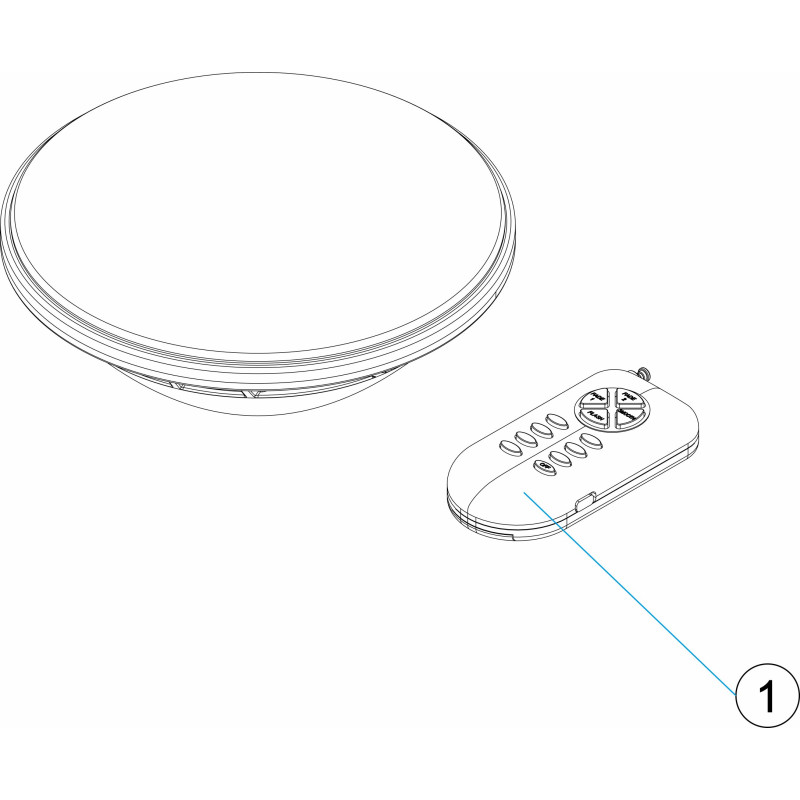 Télécommande d'ampoule PAR56 LC RGB