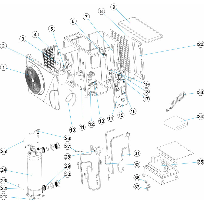 Pompe à chaleur PRO ELYO INVERBOOST (1 hélice)