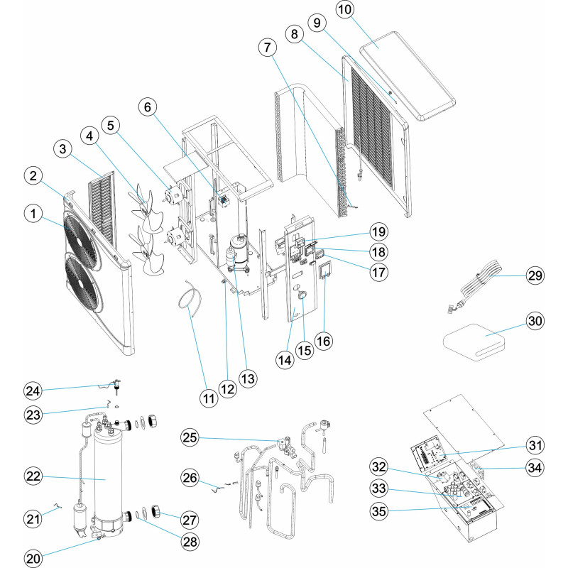 Pompe à chaleur PRO ELYO inverter (2 hélices)