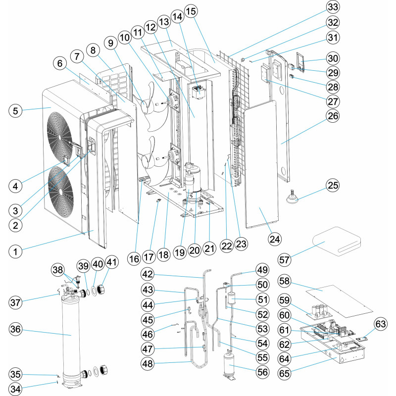 Pompe à chaleur PX50 (2 hélices)