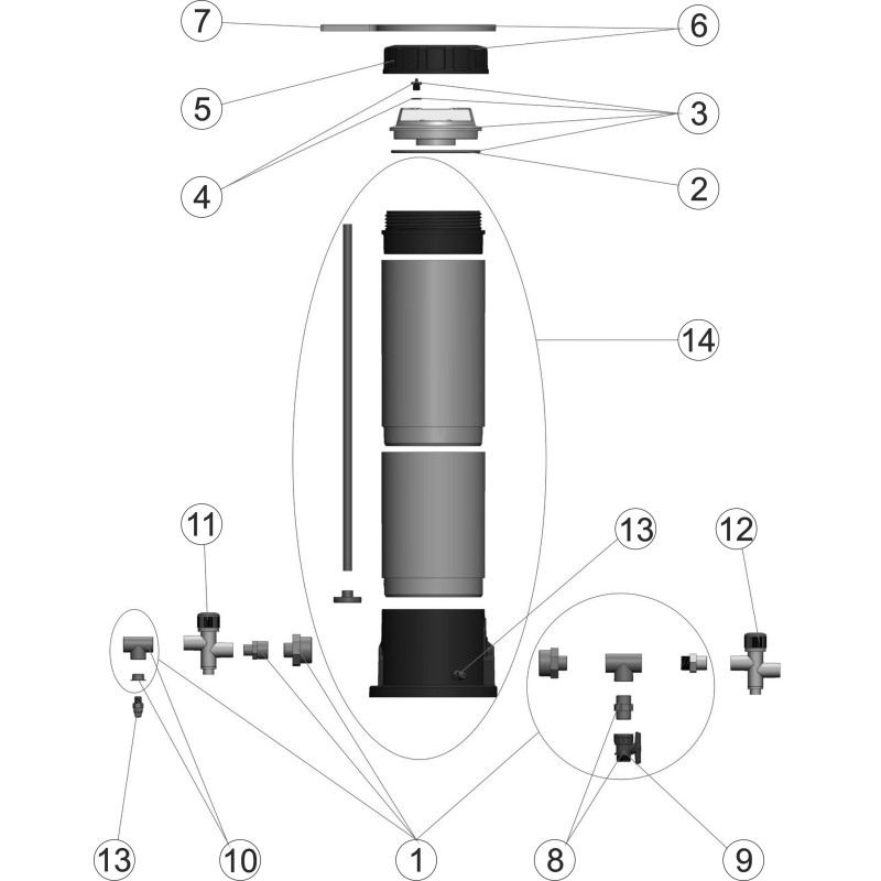 Distributeur de chlore 10 kg DOSSI-10