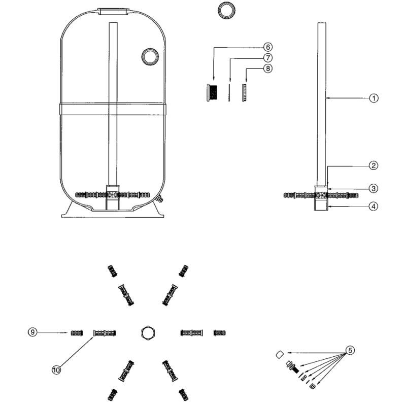 Filtre PLUS TOP MOUNT 20" et 24"