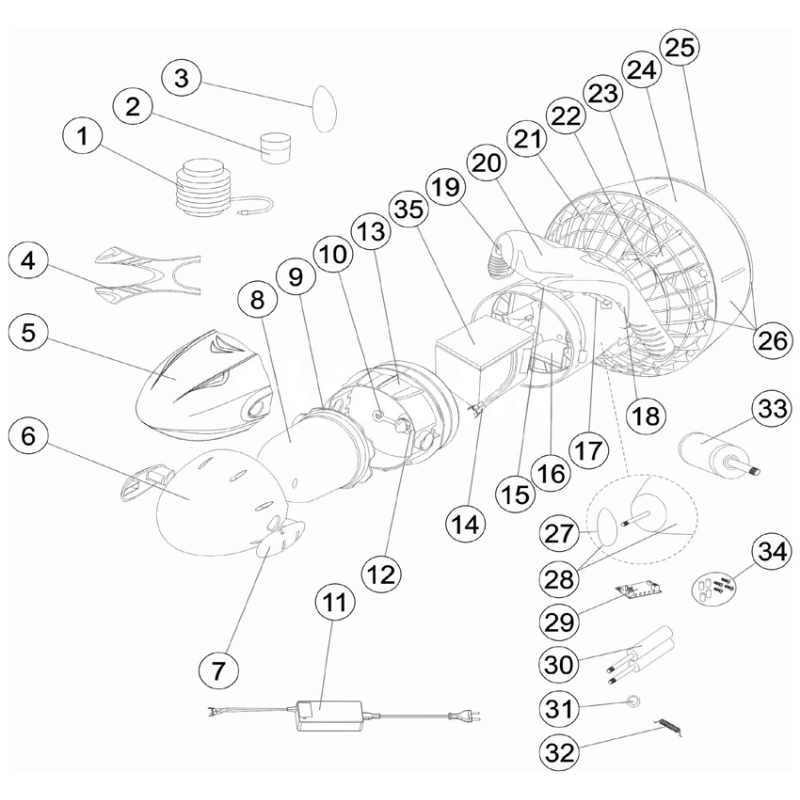 Propulseur MARINE 200 - 250 - 280 - 300