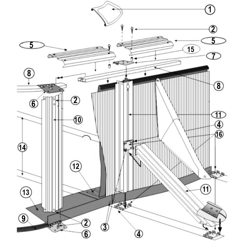 Structure piscine ovale blanche FIDJI, BORA BORA H.120