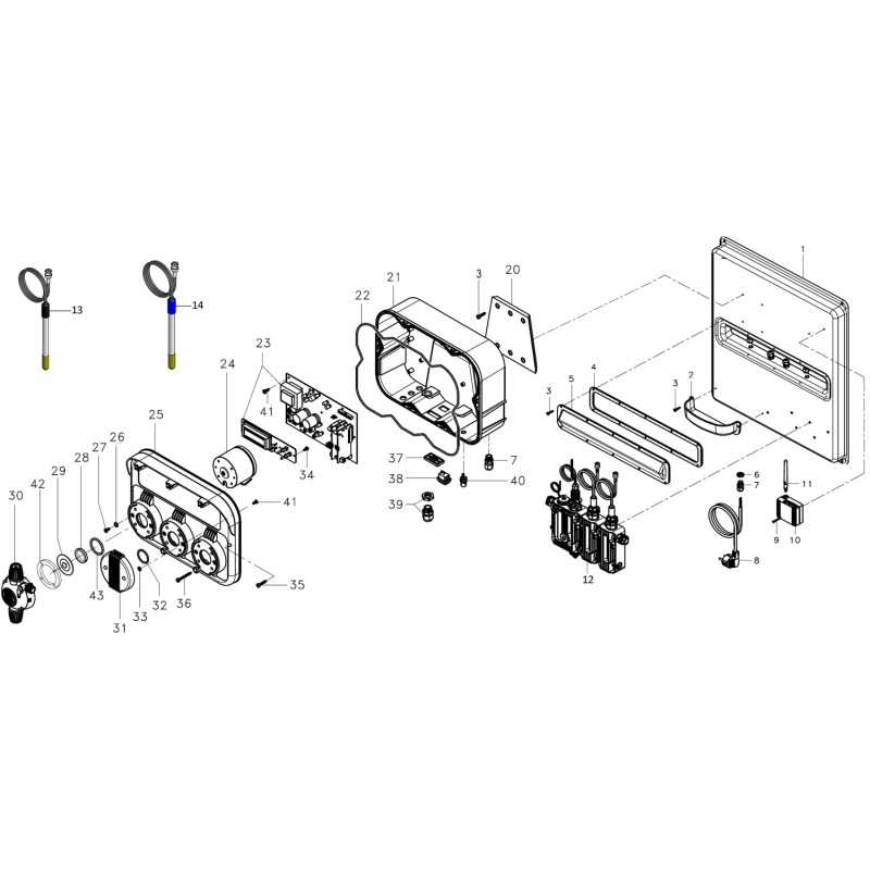 Tableau de régulation pH, RX A-POOL SYSTEM